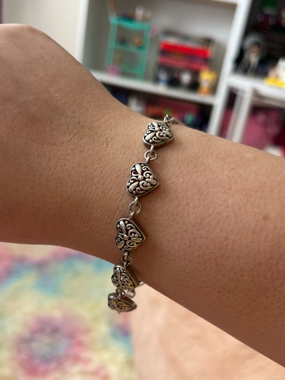 Vintage Brighton heart bracelet
